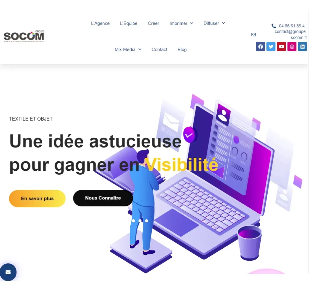 site Groupe Socom