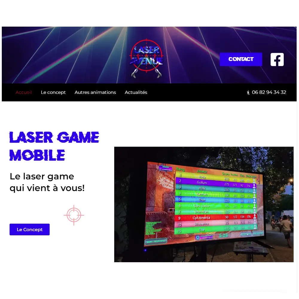 site Laser Avenue